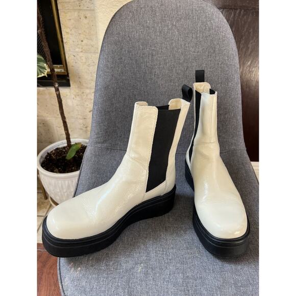 Vagabond Shoemakers Tara Patent Leather Chelsea Platform Boots Women's Size 10 - Picture 7 of 7